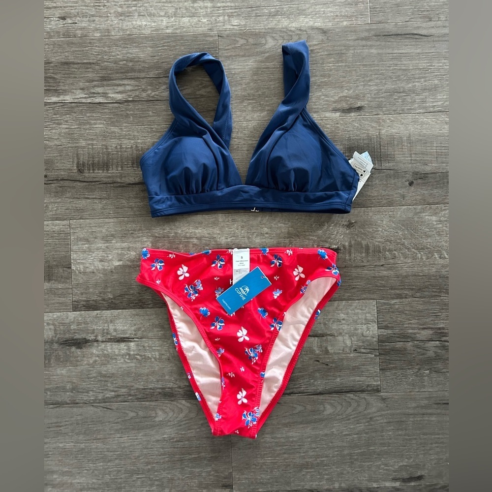 NWT Cupshe High Rise Bikini S